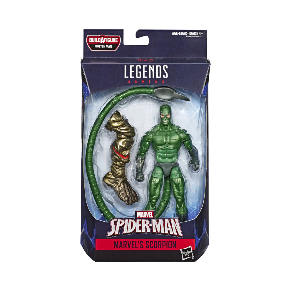 Marvel Legends- Spiderman's Molten Man BAF-Scorpion