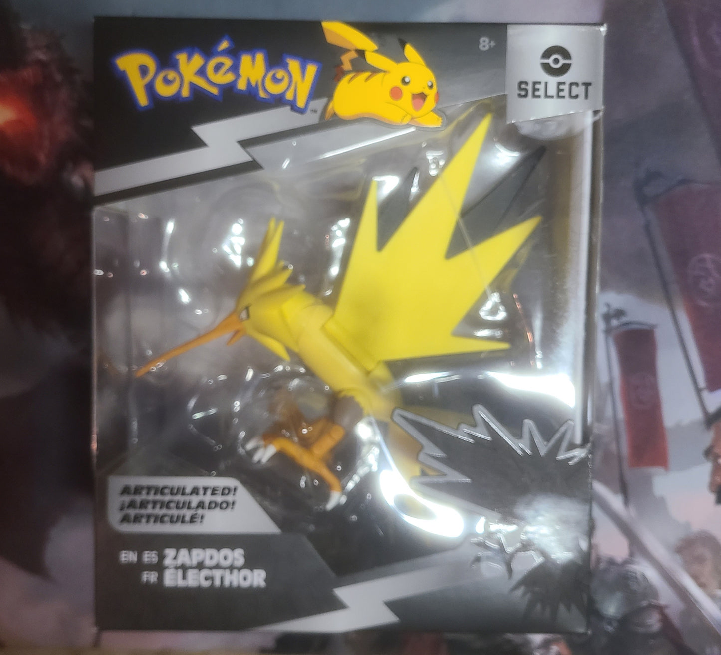 Pokemon Select ZAPDOS Articulated Action Figure Series 2 NEW / Sealed