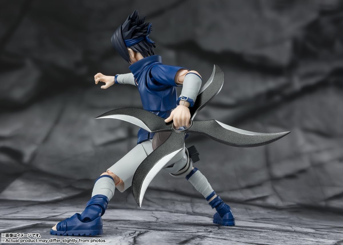 Tamashii Nations - Sasuke Uchiha -Ninja Prodigy of The Uchiha Clan Bloodline Naruto, Bandai Spirits S.H.Figuarts