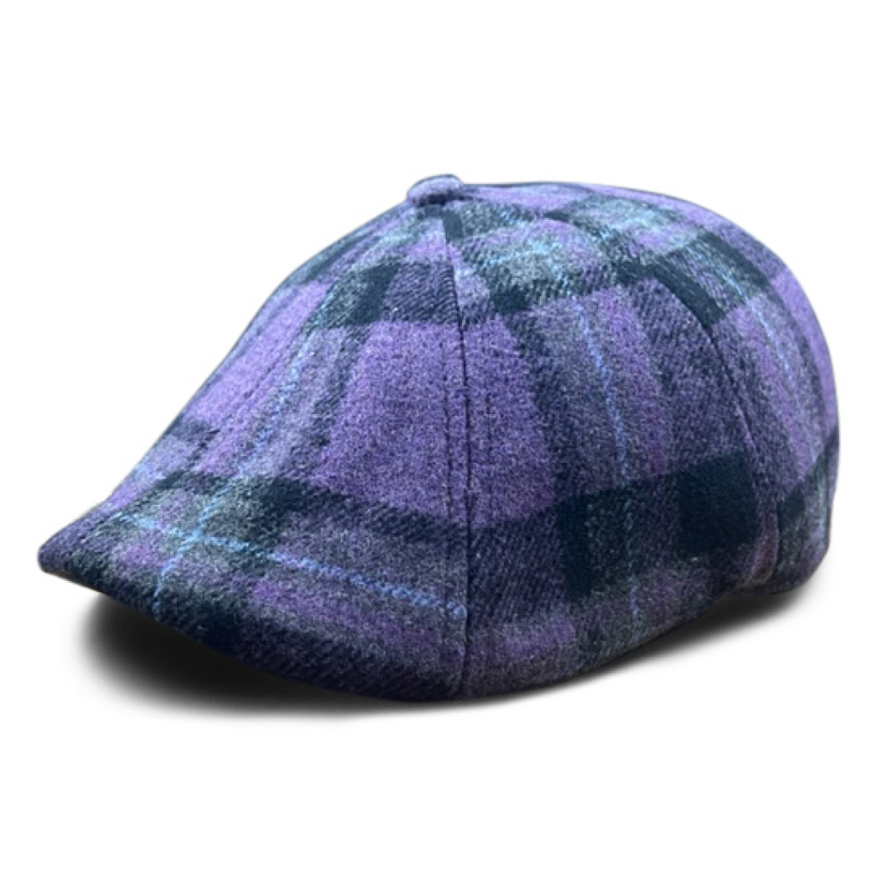 THE VIOLET ROSE PLAID PEAKY - PURPLE PLAID