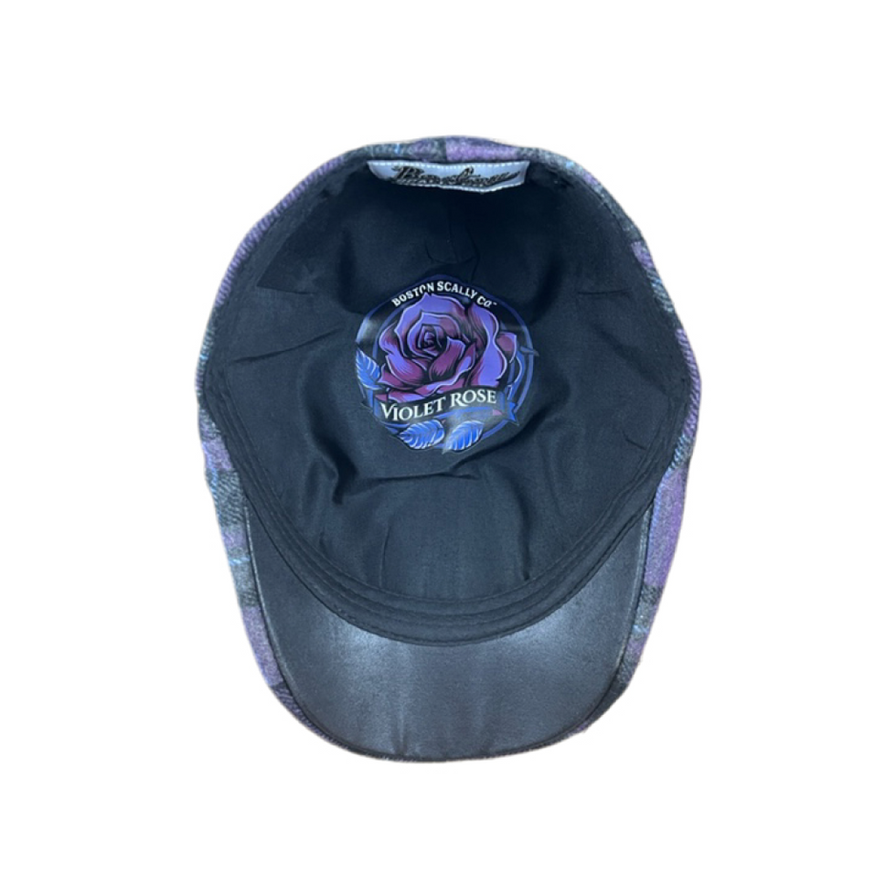 THE VIOLET ROSE PLAID PEAKY - PURPLE PLAID