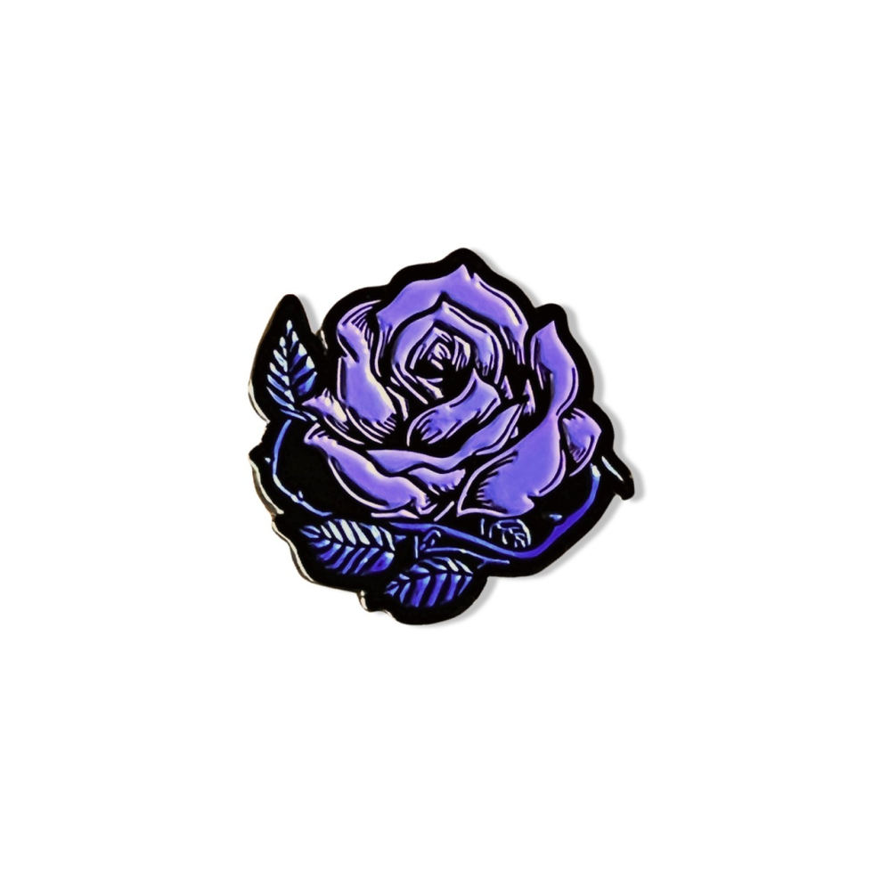 The Violet Rose Cap Pin