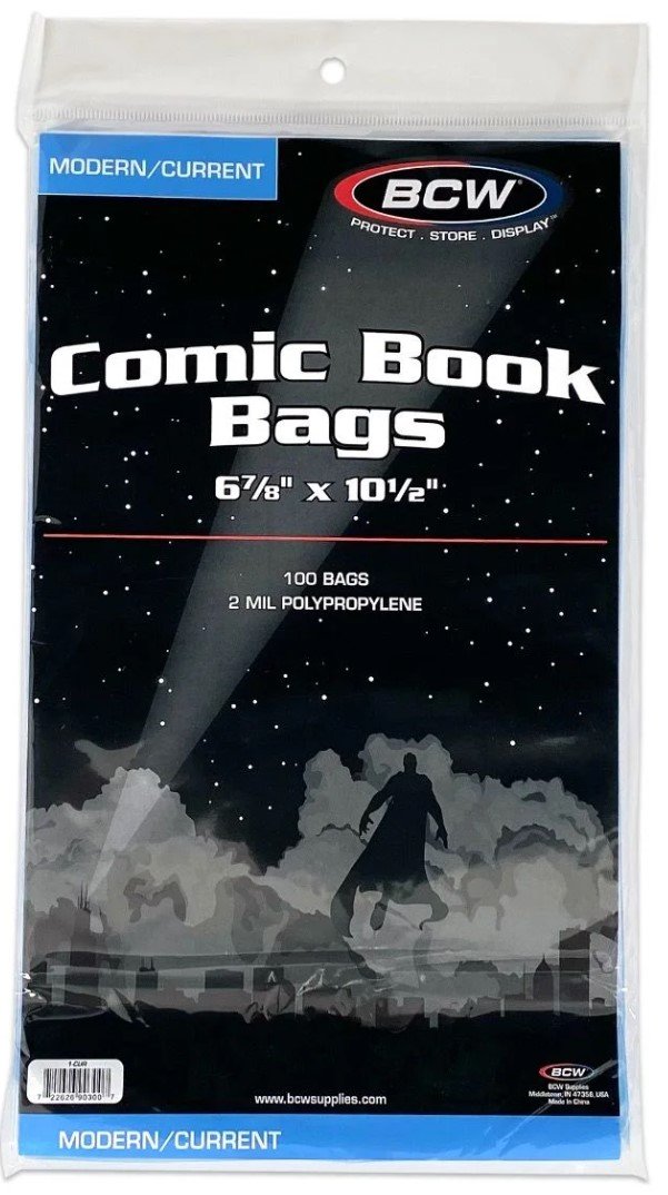 Current/Modern Comic Bags 6 7/8 x 10 1/2 2mil poly-100/pack