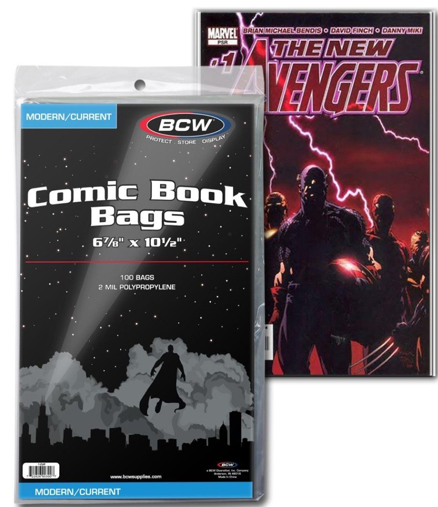 Current/Modern Comic Bags 6 7/8 x 10 1/2 2mil poly-100/pack