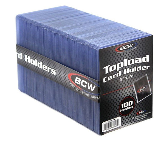 3x4 Topload Card Holder-Standard (100 CT. Pack)