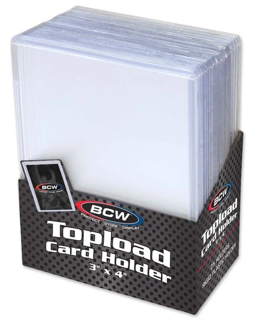 3x4 Topload Card Holder - Standard 25 CT./Pack