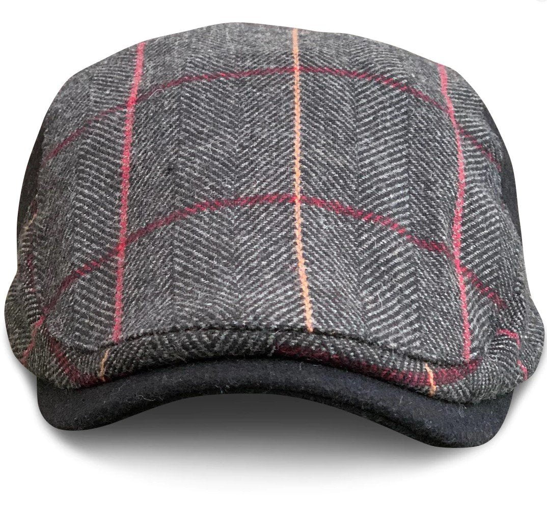 'The Whiskey' Smoke & Rye Plaid Boston Scally Cap