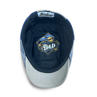 THE 'DAD' Boston Scally Cap-Patchwork Blue/Beige/Grey