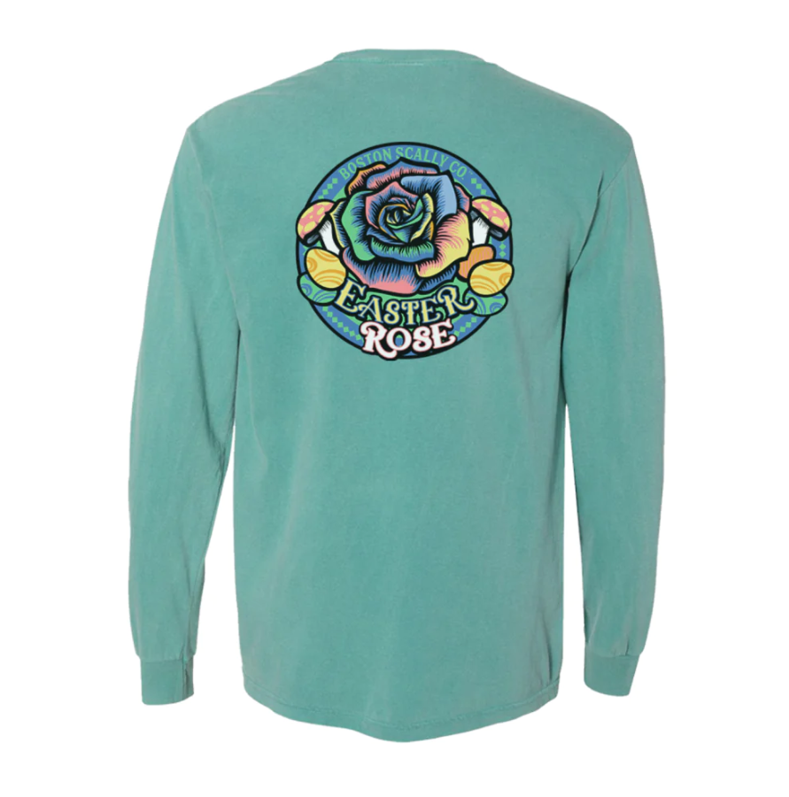 'EASTER ROSE' LONG SLEEVE POCKET TEE