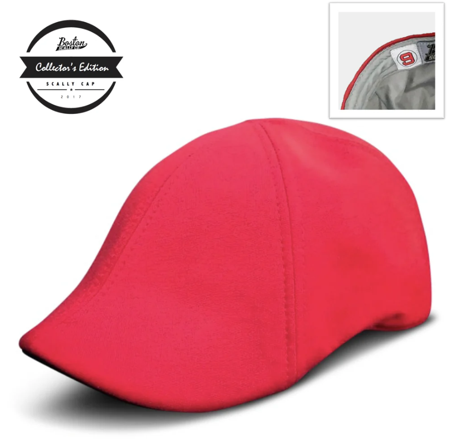 'THE TEDDY' SCALLY CAP-RED