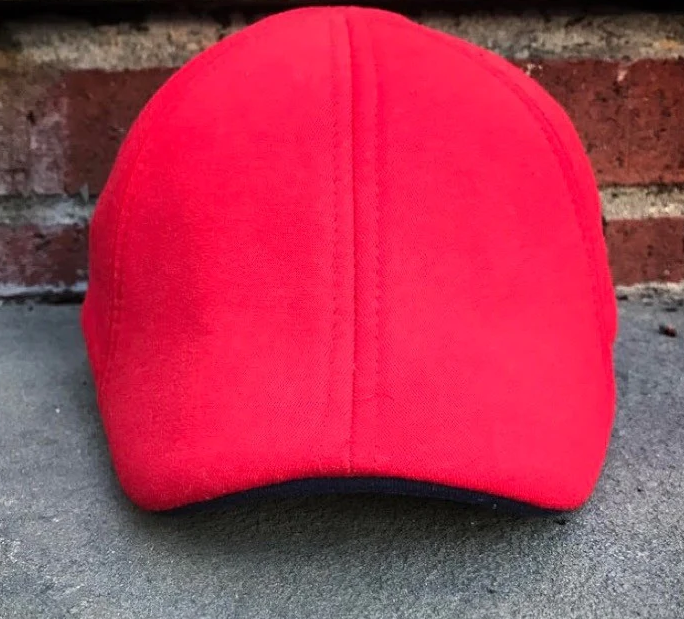 'THE TEDDY' SCALLY CAP-RED