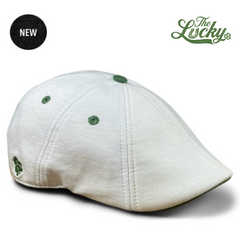 The 'Lucky' Boston Scally Cap - White