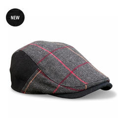 'The Whiskey' Smoke & Rye Plaid Boston Scally Cap